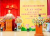 Đồng chí Võ Thị Thu Hòa - TUV, Bí thư Đảng ủy Khối phát biểu ôn truyền thống 55 năm thành lập Đảng bộ Khối các cơ quan tỉnh