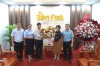 Lãnh đạo Đảng ủy Khối các cơ quan tỉnh thăm và chúc mừng tại Báo Bình Định