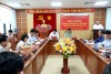 Đồng chí Nguyễn Giờ - UVBTV Tỉnh ủy, Trưởng Ban Tổ chức Tỉnh ủy phát biểu chỉ đạo Hội nghị