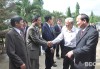 Tổng Bí thư Nguyễn Phú Trọng thăm, chúc Tết Đảng bộ, chính quyền và nhân dân xã Nhơn Lộc (TX An Nhơn) năm 2012. Ảnh: VĂN LƯU